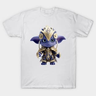 Cute Blue Alien Plushie Design T-Shirt